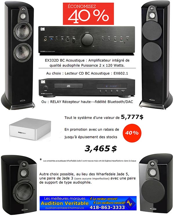 Ensemble HiFi à moins de 3,500 