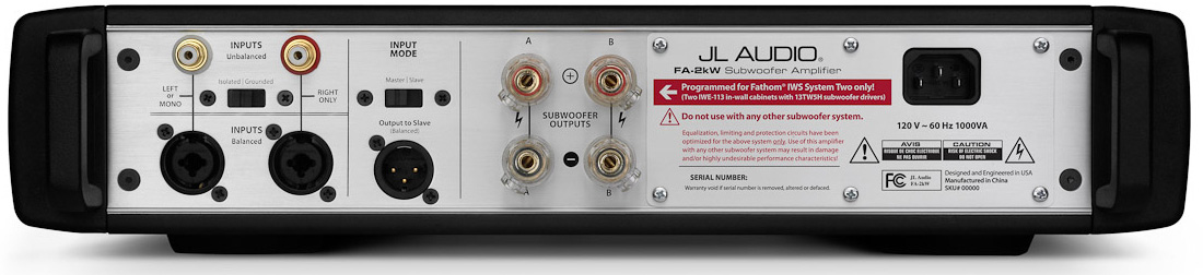 JL Audio iws sys 2 ampli rear
